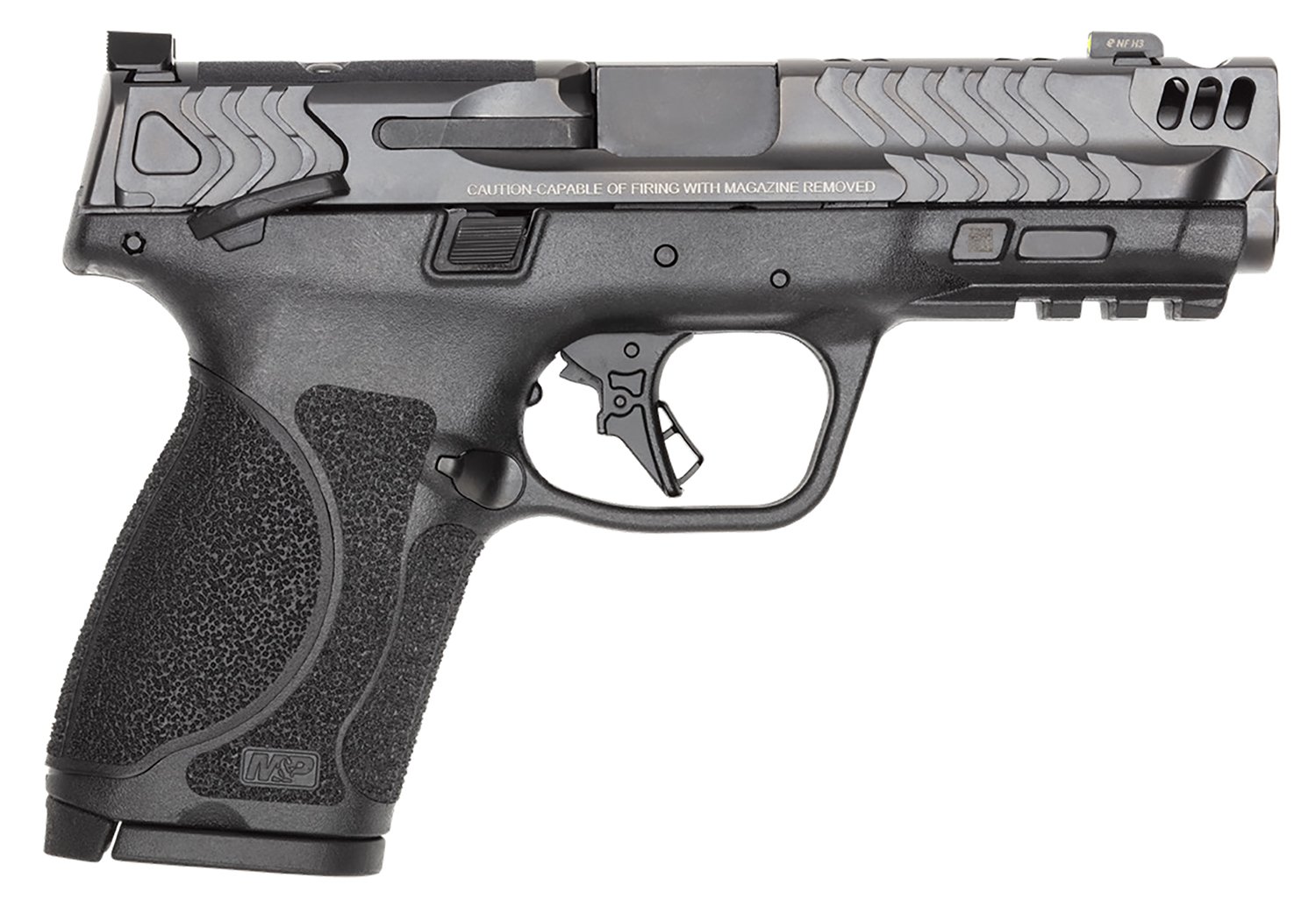 S&W MP2C 14387 9MM 10+1 Night Sights Ported Slide Gray/Black - Smith & Wesson - 9 mm Luger