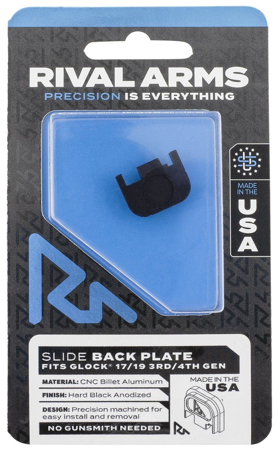 Buy Rival Arms RA43G001A Slide Cover Plate Glock 17 19 Black Anodized online