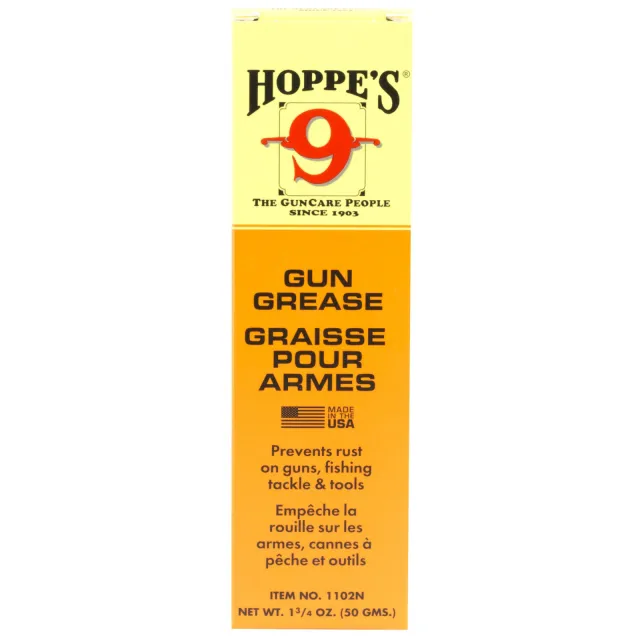 Hoppe's 1102N No. 9 Gun Grease 1.75 oz Squeeze Tube 12 Per Box - Hoppe's - 1.75 OZ