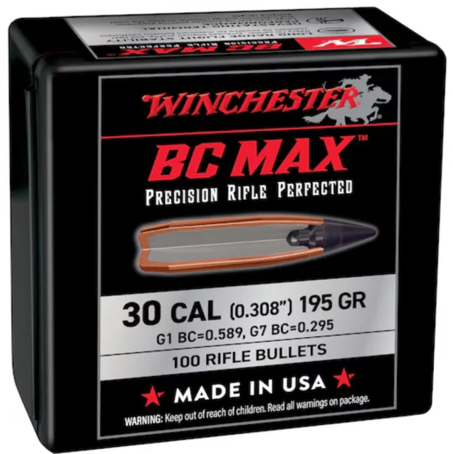 Winchester WB30BC195 30Cal 195Gr Premium Reloading Bullets - Winchester