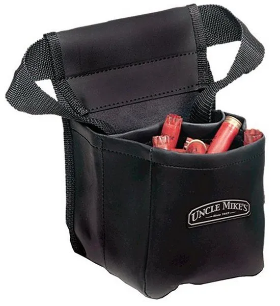 Uncle Mike's Padded Shell Bag 41722 Black Two Compartments 4 Loops - Uncle Mike's