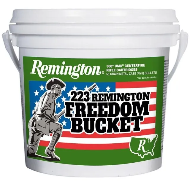 Remington Freedom Bucket UMC 223 Rem 55 Grain FMJ 300 Rounds - Remington Arms Company, LLC - 223 Rem