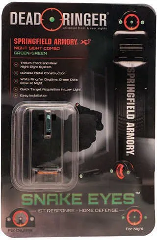 DEAD RINGER SNAKE EYESGHOST RING GP NS TRITIUM GRN/GRN SPRINGFIELD XDS