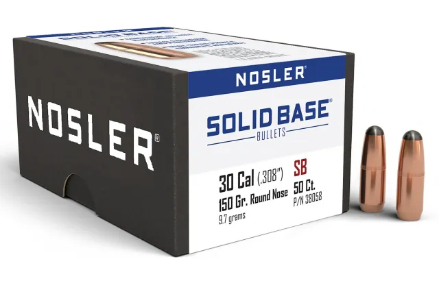 Buy Nosler 38058 SB-30 150 Grain Round Nose Bullets 50 Count online