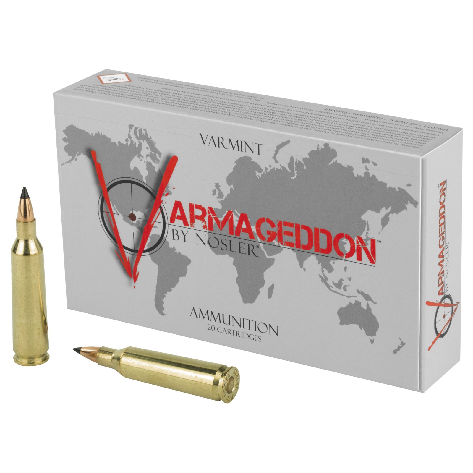 Buy Nosler Varmageddon 22-250 Rem 55gr FBT 20 Round Ammo online