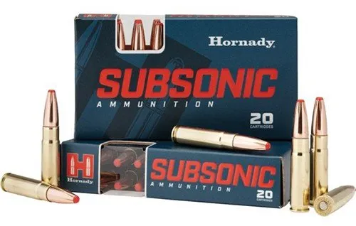 Hornady 80877 Subsonic Rifle 300Blackout 190gr Sub X 20 Per Box/10 Case - Hornady Manufacturing Company - 300 AAC Blackout