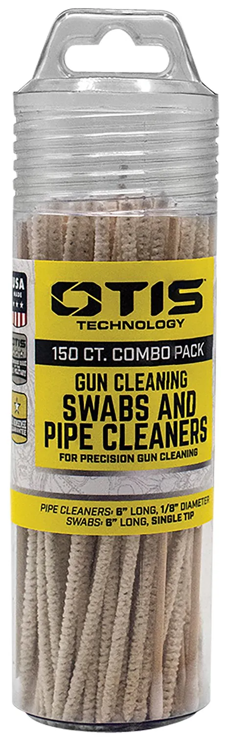 Otis FG241857 Gun Cleaning Swabs & Pipe Cleaners Combo Pack 100/50 6" Long - Otis Technology