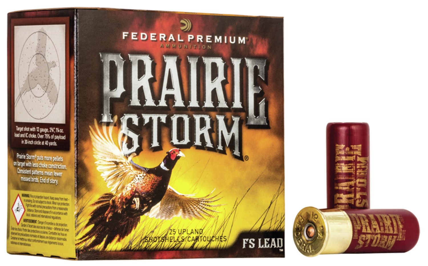 Federal PFX258FS5 Premium Prairie Storm FS 20Gauge 3" 1 1/4oz 5Shot 25 - Federal Premium Ammunition - 20 GAUGE