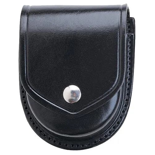 Aker Leather Double Handcuff Case Black Walnut Vertical - Aker Leather