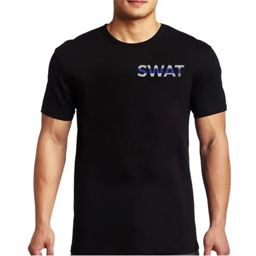 Men's T-Shirt - SWAT Thin Blue Line - Thin Blue Line