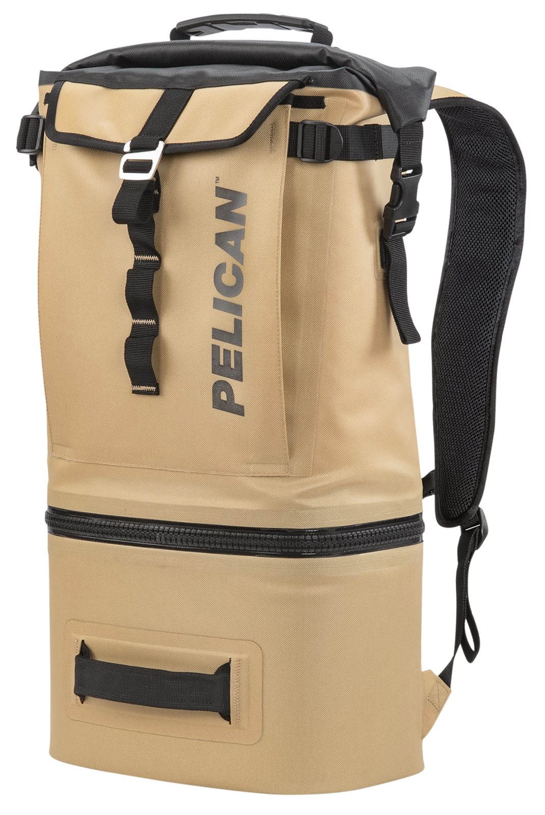 Pelican Soft Cooler Backpack Compression Molded Coyote 7.5x16x23.5 840D TPU - PELICAN - 19.40 QT