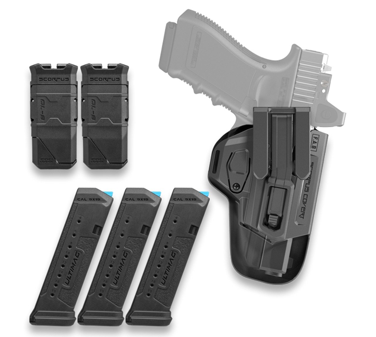 Buy FAB FX-GLOCK17KITB COMPLETE HG KIT GLOCK 17 BLK online