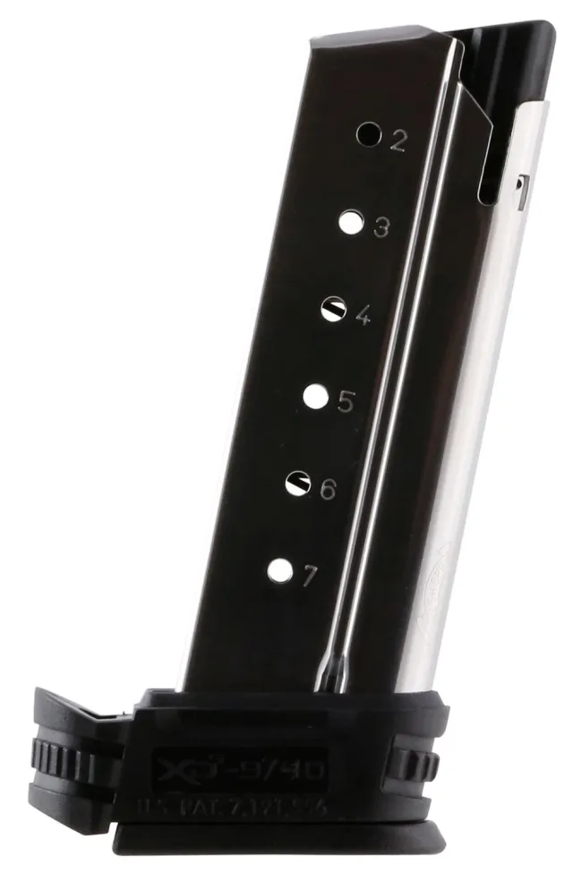Buy Springfield Armory XD-S 7-Round .40 S&W Magazine, Stainless Steel, Black X-Tension, XDS4007 Model online