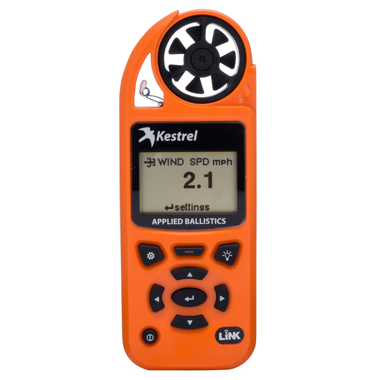 Kestrel 0857ALBLZ 5700 Elite Weather Meter, Bluetooth, Blaze Orange - Kestrel