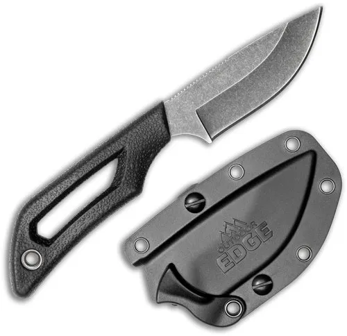 Buy Outdoor Edge PKDP1C Pivot 2.5" Fixed Blade Black/Stonewash SS w/Sheath online