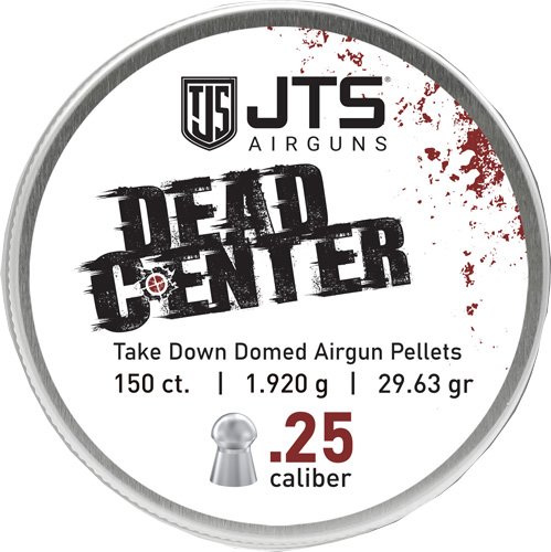 JTS PELLETS DEAD CENTER 25 CAL DOMED 29.63 GR 150CT - JTS - 25 cal