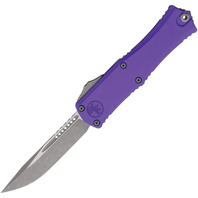 Microtech Hera II Mini 2.96 In SE/STD Apocalyptic Purple Aluminum Handle - MICROTECH for sale at Iron and Lace