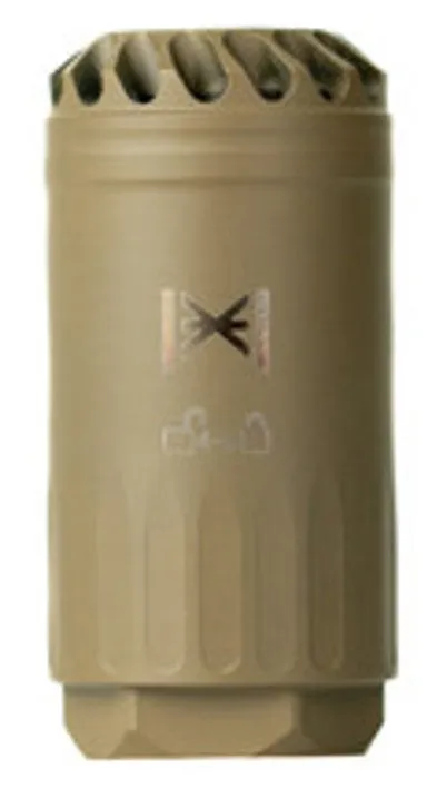 HUXWRX 3530 7.62 5/8x24 FDE Blast Deflector + Flash Hider - Huxwrx Safety - 7.62 mm NATO