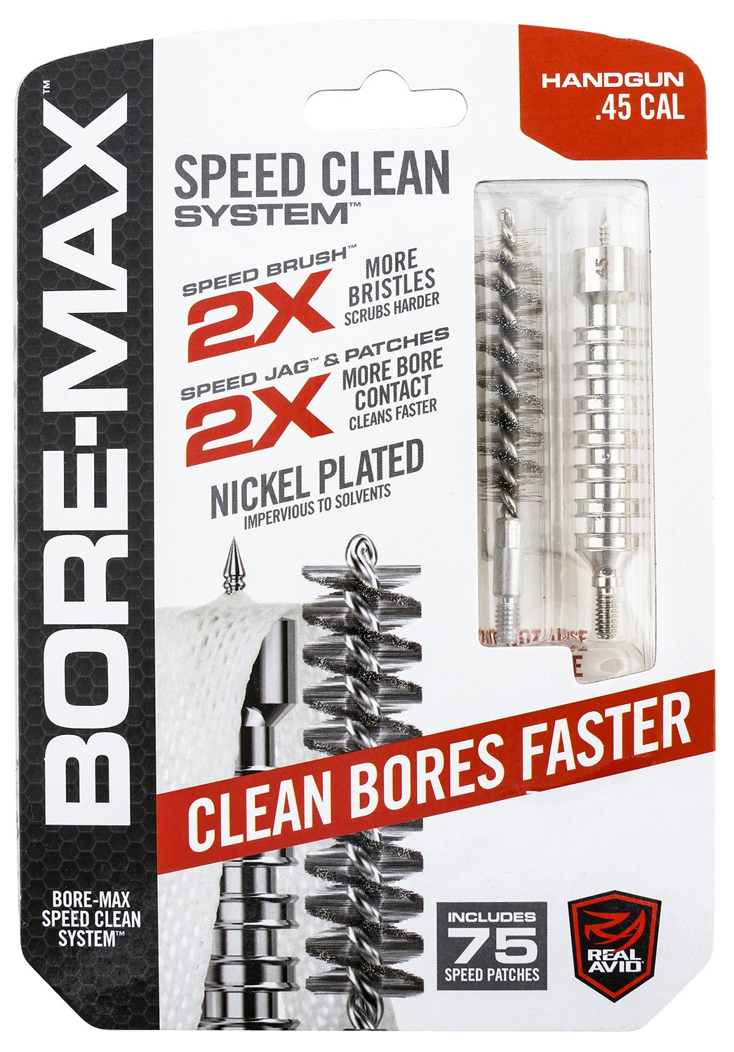 Buy Real Avid AVBMSET45 Bore-Max Speed Clean Upgrade Set 45 Cal Pistol online