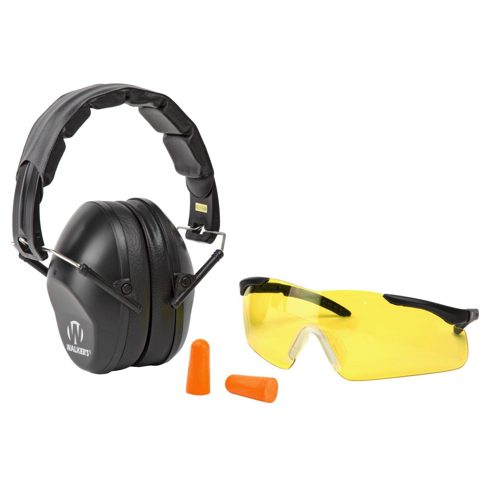 Walker's GWPFPM1GFP Pro Low Profile Passive Muff Kit 31dB Orange - Walker's