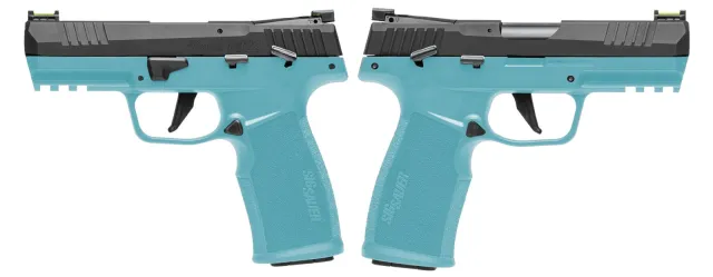 SIG SAUER P322C 22LR PSTL THRD BBL, O.R. 2-20RD ROBIN EGG BLUE - ORION EXCLUSIVE
