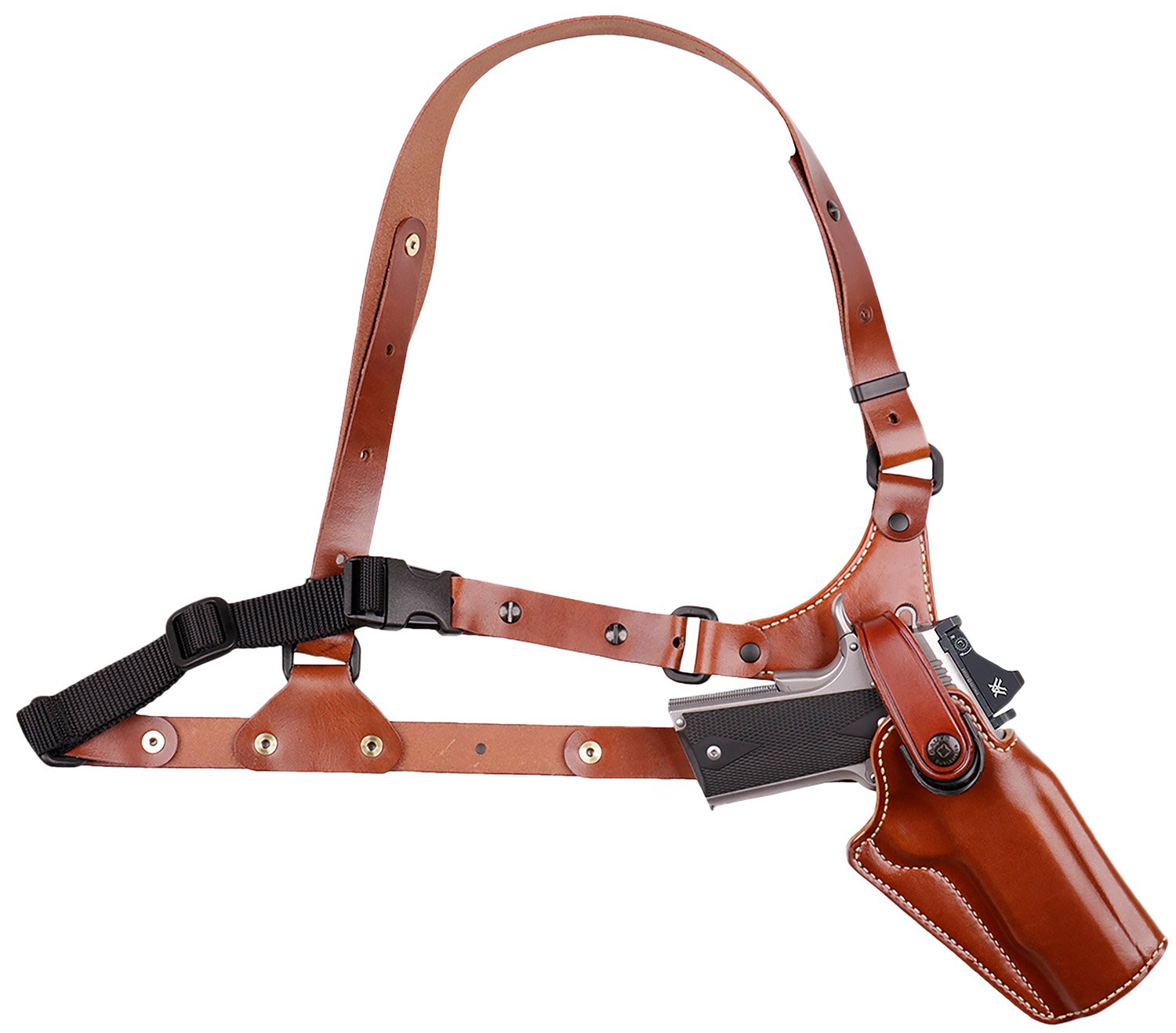 Galco GA228R Great Alaskan Chest Holster Tan for Glock 20/21 Up to 54" - Galco International