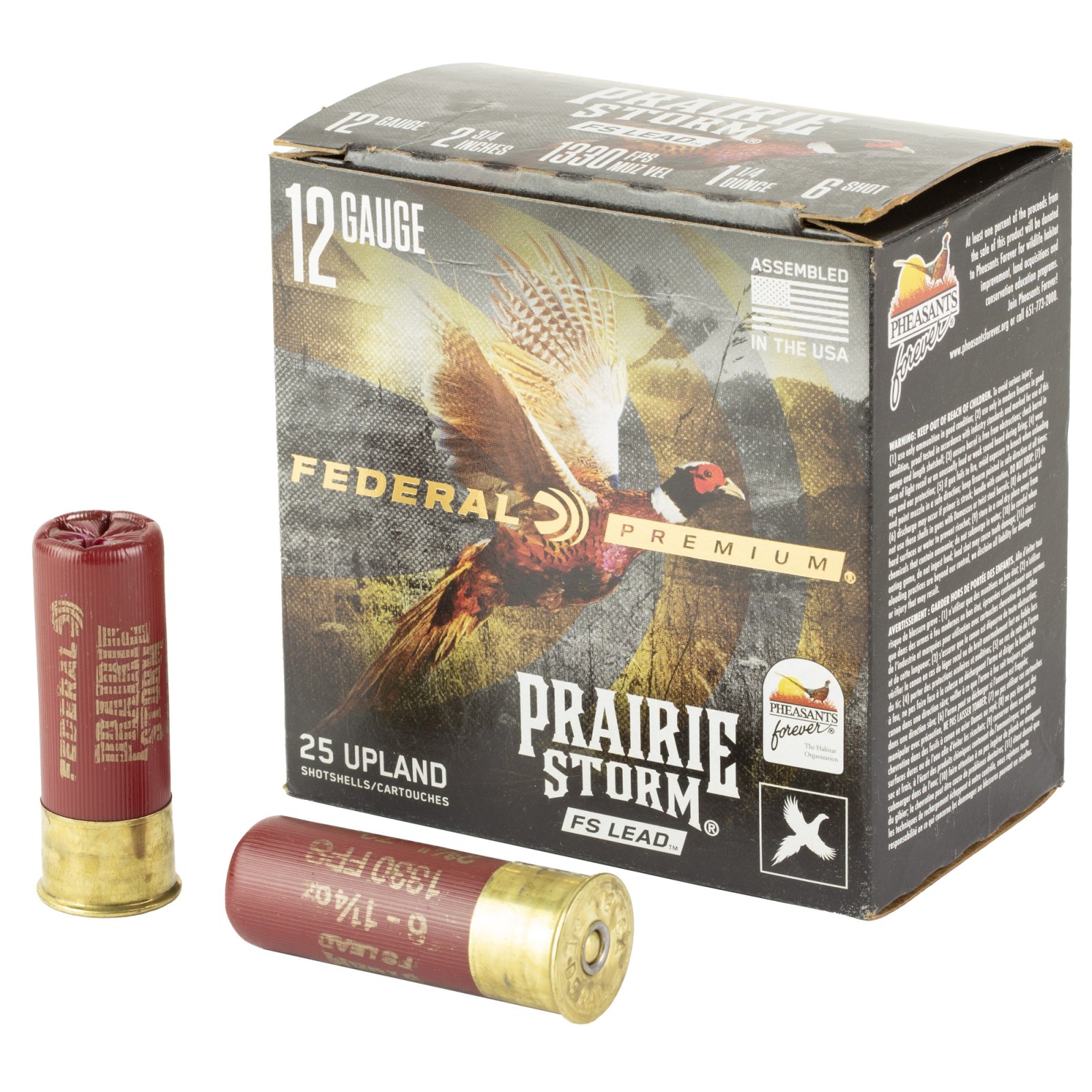 Buy Federal Premium Prairie Storm FS 12 Gauge 2.75" 1.25oz #6 Shot online