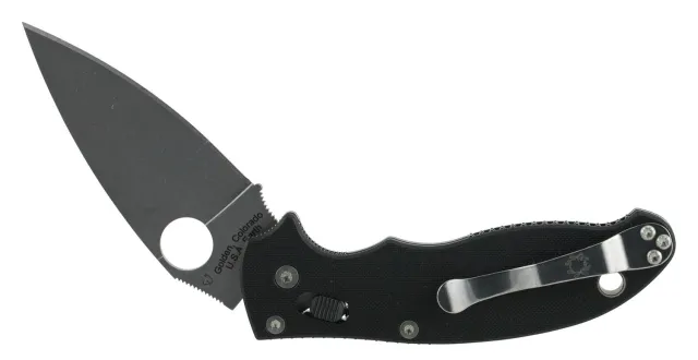 Spyderco C101GP2 Manix 2 Knife S30V Steel Black G10 Handle - Spyderco