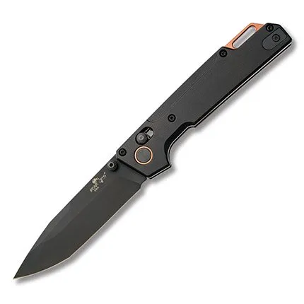 BEAR NEKAMA FOLD 3.25" TANTO PLAIN BLACK BEAR OPS NEKAMA I BLACK & COPPER ALUMINUM HANDLE 14C28N DLC BLACK MODIFIED TANTO BEAR OPS - Made in the USA with USA manufactured parts, Materials and Workforce. - Bear Archery