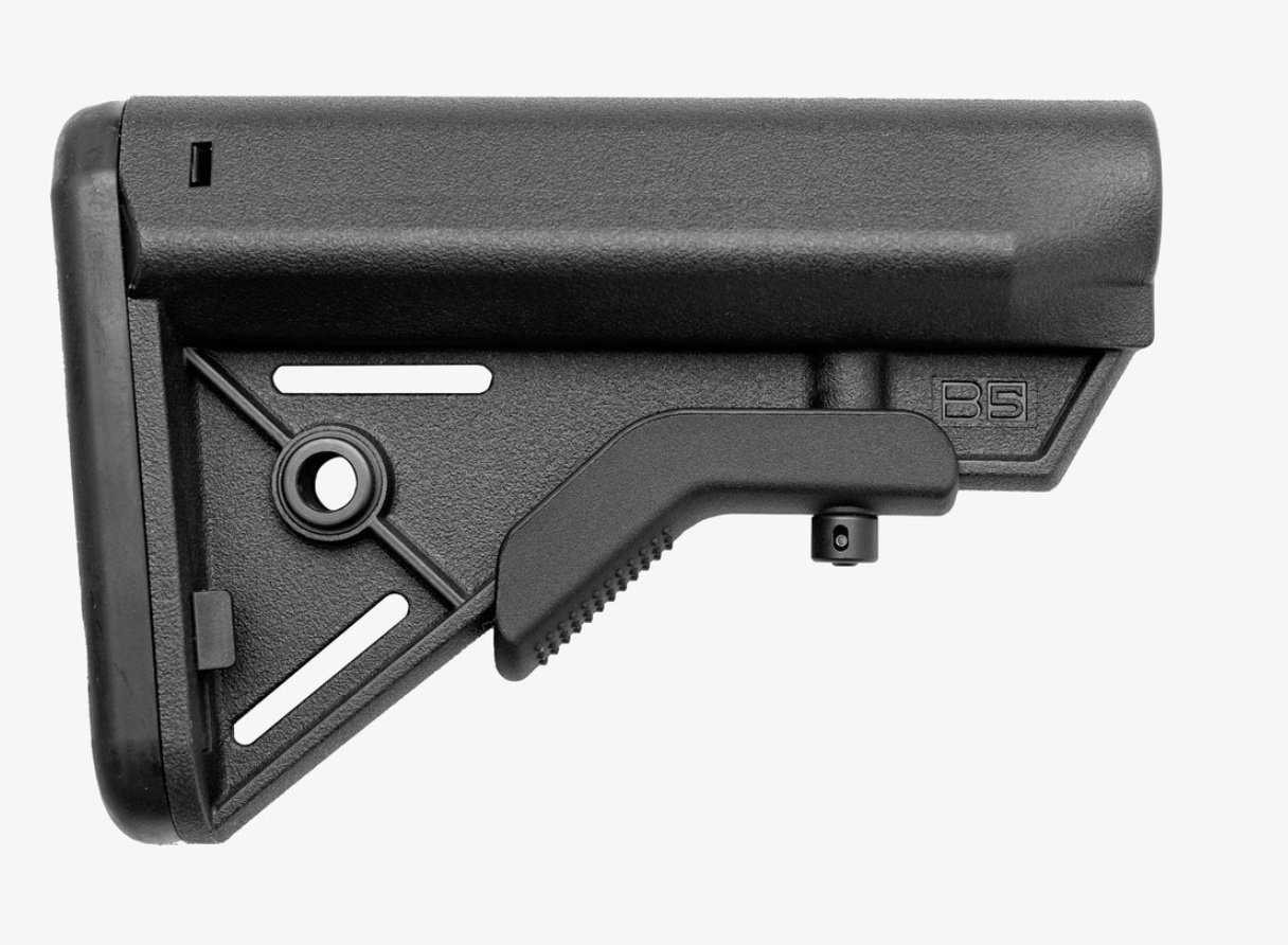 B5 Systems BRC-1441 Fixed Bravo Stock Mil-Spec Black Polymer - B5 Systems
