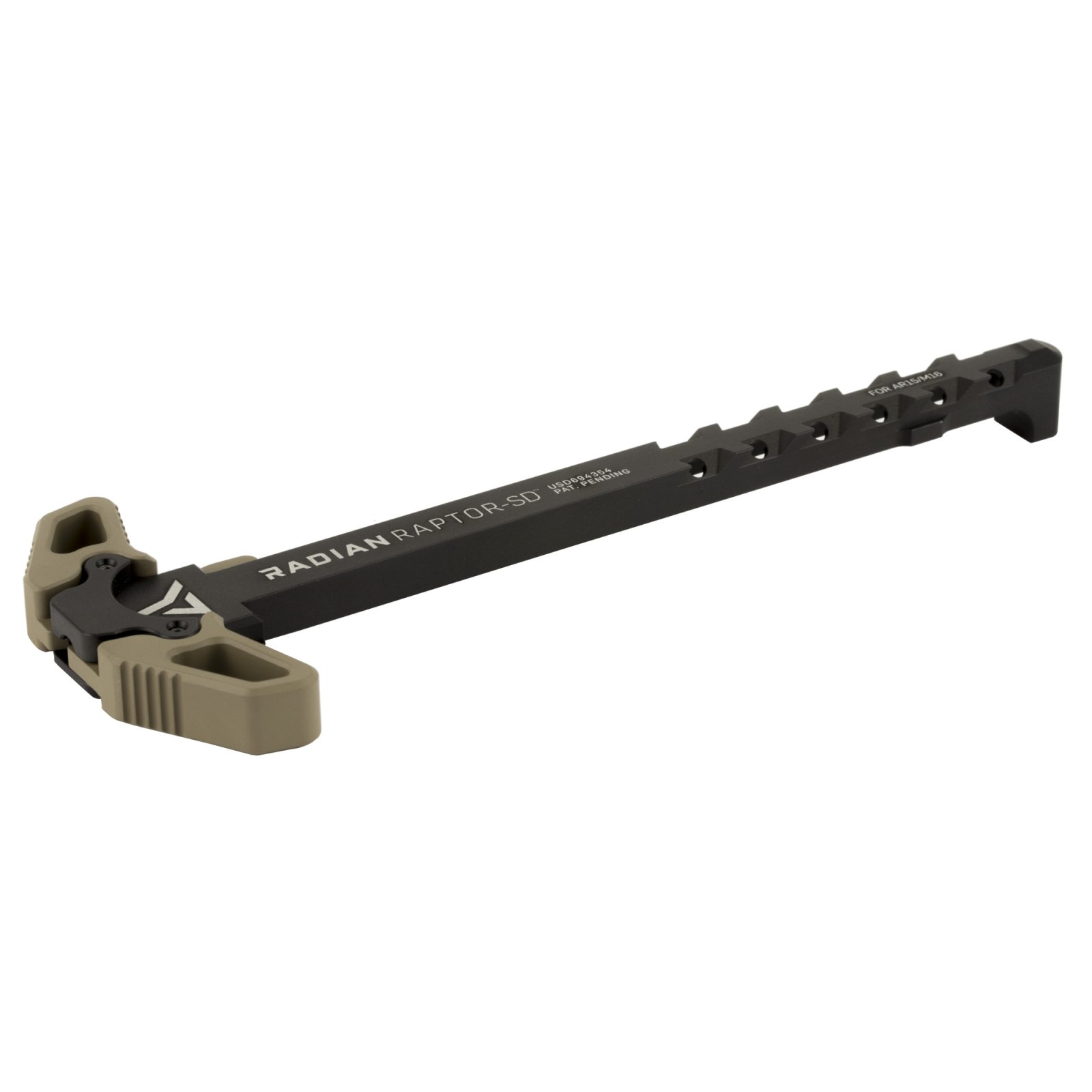 Radian Raptor-SD R0066 Ambi Charging Handle 5.56 FDE Ported Gas Relief - Radian Weapons - 5.56 NATO Design