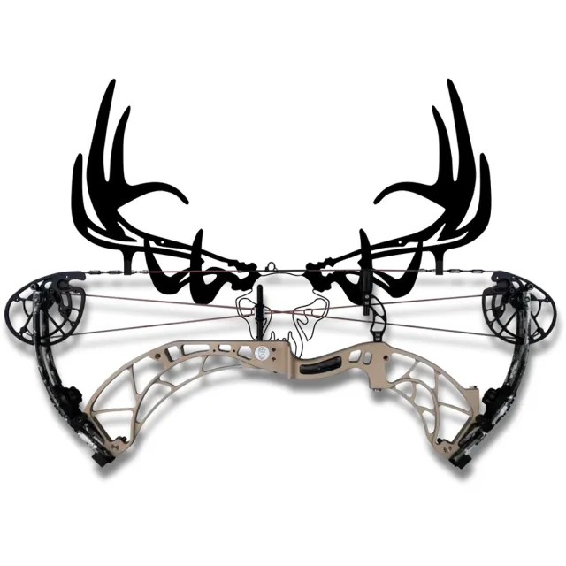 Raxx 855809007251 Elk Skull Crossbow Hanger, Steel, 28.5"x20" - Raxx