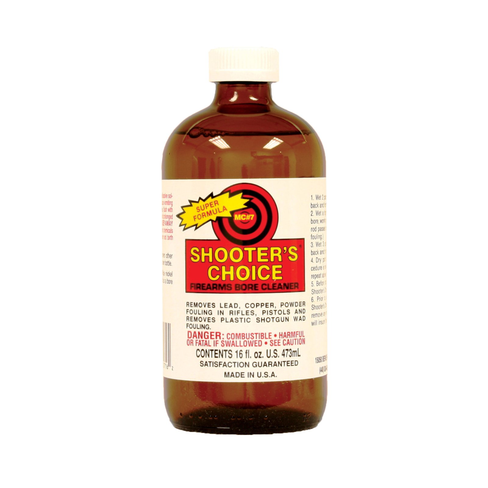 Shooter's Choice MC-7 Bore Cleaner & Conditioner 16 oz - One-Step Solvent for Handguns, Rifles, Shotguns - Shooter's Choice