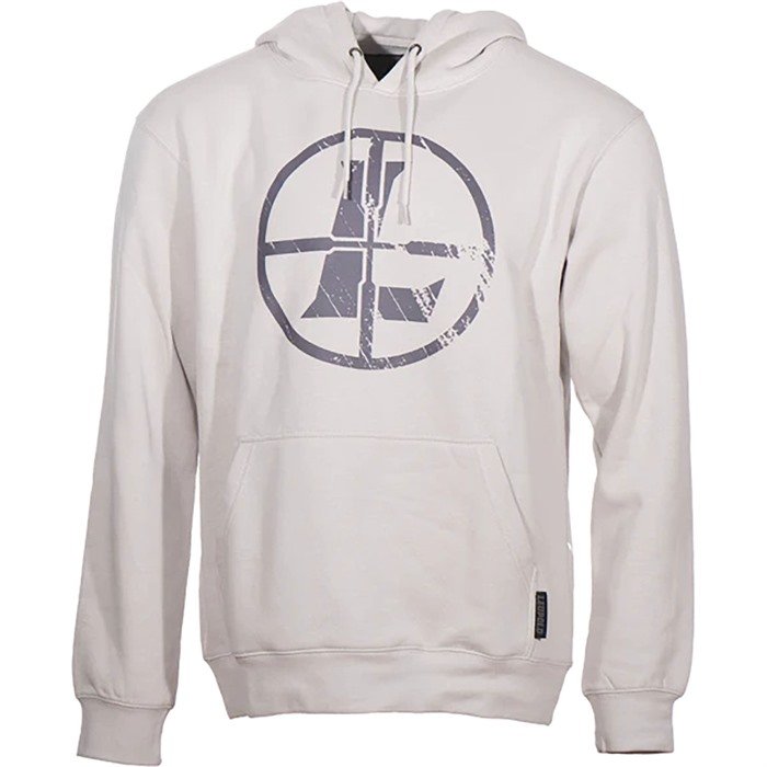 Leupold 185895 Distressed Reticle Hoodie Bone XL Midweight Sweatshirt - Leupold & Stevens