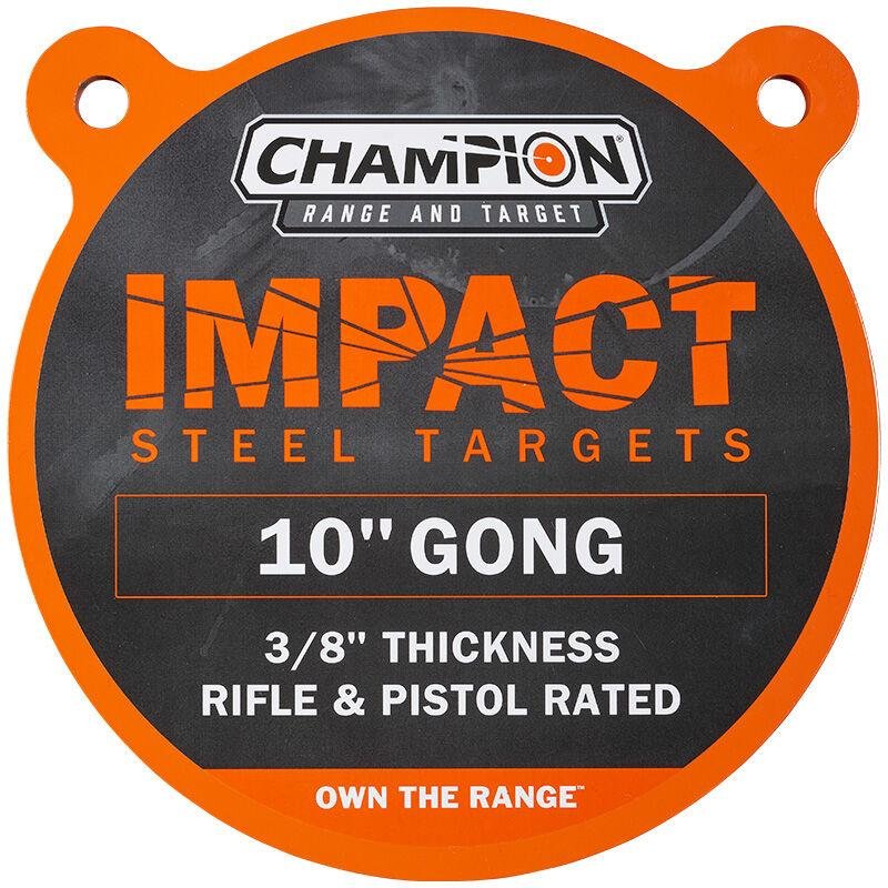 Champion 44911C Impact Steel Gong Target 10" Round AR500 3/8" - Champion Traps & Targets