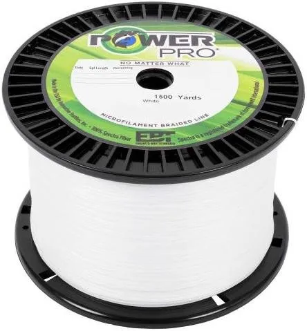 POWER PowerPro Spectra 801500W 80# 1500yd White Enhanced Body Tech