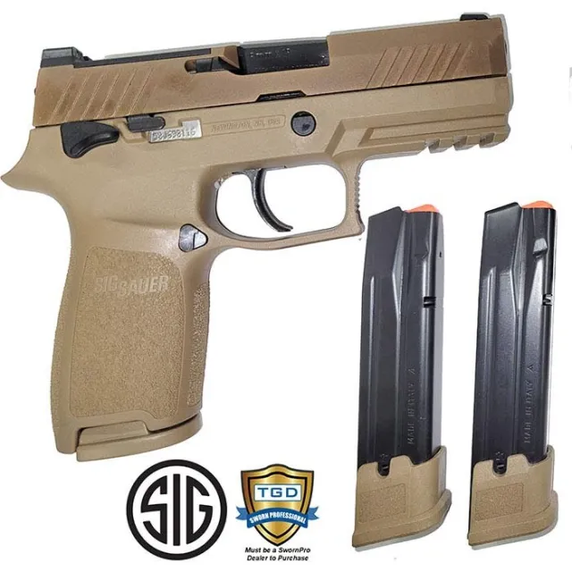 Sig Sauer M18 9mm 21Rd Night Sights Coyote Pistol - Sig Sauer - 9mm for sale at Gun Club HQ