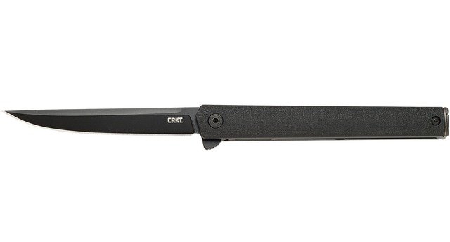 CRKT CEO Flipper 3.35" Black Folding Knife - CRKT