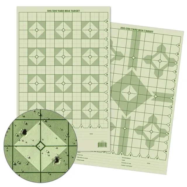 Rite in the Rain Precision Distance Diamond MOA Target 11x17 - Rite in the Rain