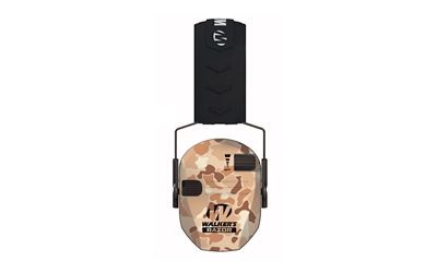 Walker's Razor Slim Electronic Earmuff Low-Profile Design Tan Frog Skin - Walker's