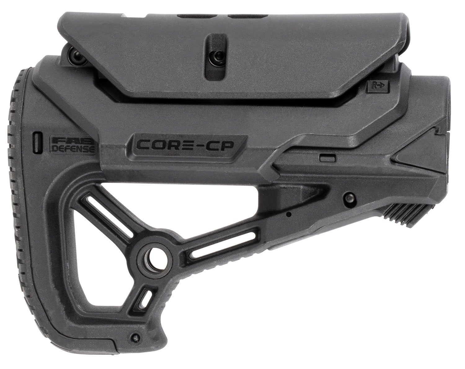 FAB Defense FXGLCORESCP AR-15/M4 Adjustable Cheek Rest Black - FAB Defense