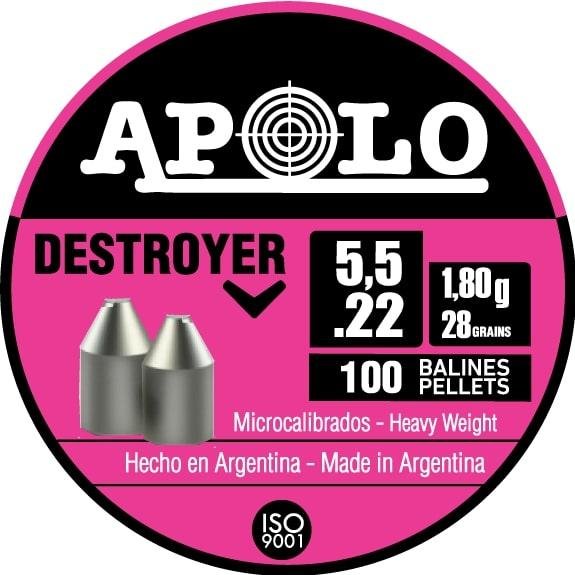 Hatsan Apolo Destroyer Air Rifle Pellets 22 Cal 28 gr 100/ct - Hatsan - .22