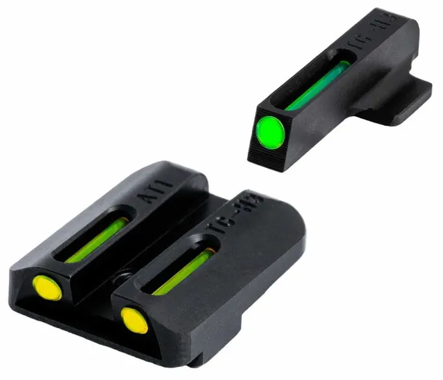 TruGlo TFO Day/Night Sight Set for Novak .260/.450 Yellow Rear Sight - TRU Ball