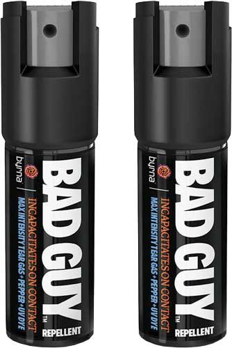 Byrna BGR02104 Max Capsaicin UV Dye 8-15 ft Black Canister 2-Pack - Byrna Technologies