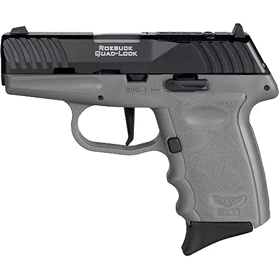 SCCY DVG-1 9mm Luger Pistol, 10 Rounds, Black/Sniper Gray