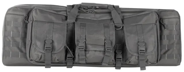 NcStar CVDC2946U36 VISM Double Carbine Case Urban Gray PVC Nylon 36" - NcSTAR