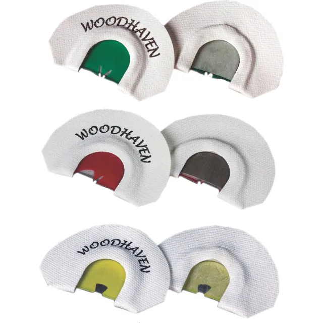 WoodHaven WH069 Small Frame Turkey Call 3-Pack, Mini Red/Yellow/Green - Woodhaven Calls