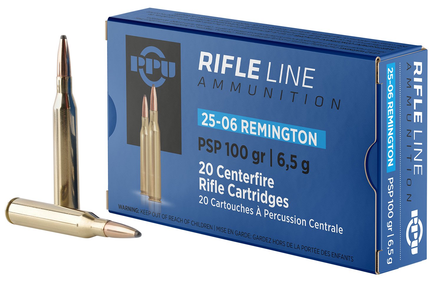 Buy Prvi Partizan PP2506P .25-06 Rem 100gr PSP Rifle Ammo 20 Rounds online