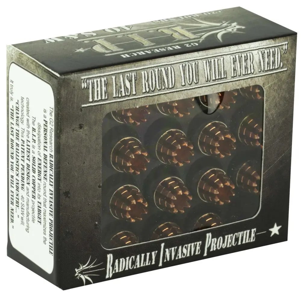 G2 Research RIP 40 S&W R.I.P Fracturing 115 gr Hollow Point (HP) 20 Bx/... - G2 Research - 40 S&W
