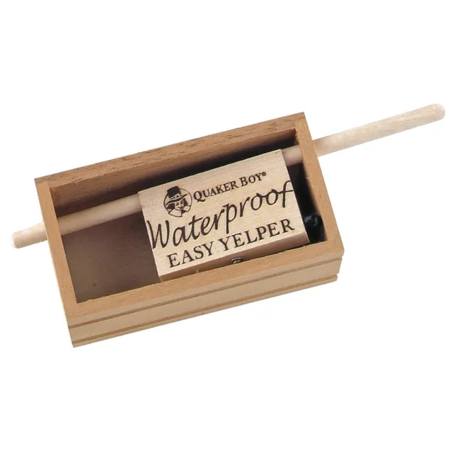 Waterproof Quaker Boy H20 Easy Yelper Turkey Call - Model 13608, Brown Color, One Hand Operation